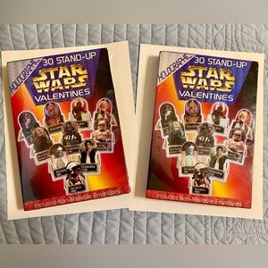Vintage Star Wars Valentines Cards w/ Envelopes Collectible 2 New in Sealed Box